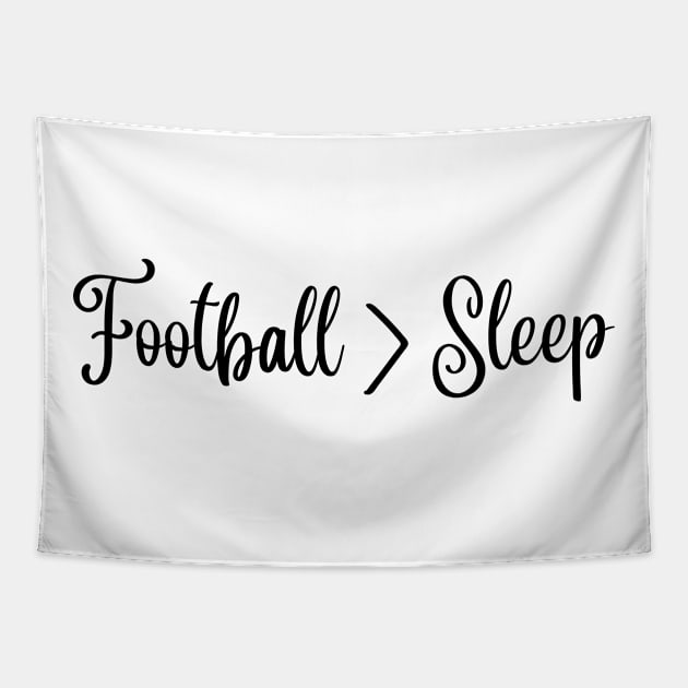 Football over sleep Tapestry by TheWrightLife