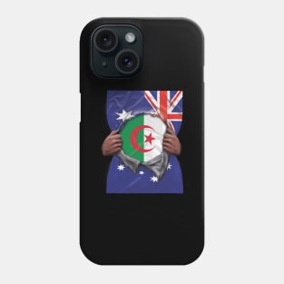 Algeria Flag Australian Flag Ripped - Gift for Algerian From Algeria Phone Case