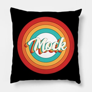 Mock Name Shirt Vintage Mock Circle Pillow