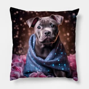 Staffy Shimmer Pillow