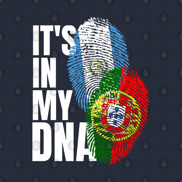 Portuguese And Guatemalan Mix DNA Flag Heritage by Just Rep It!!