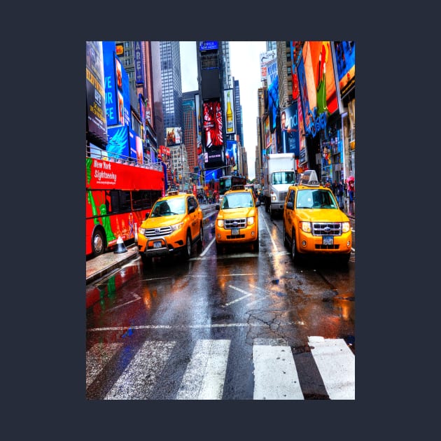 Times Square Taxis by tommysphotos