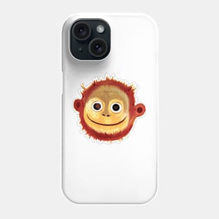 Monkey Face hand Drawn Phone Case