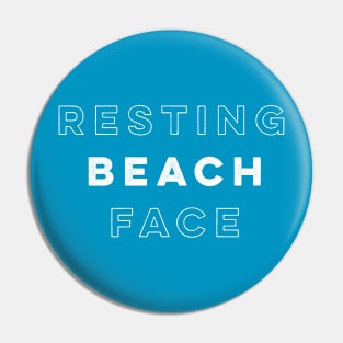 Resting Beach Face Pin