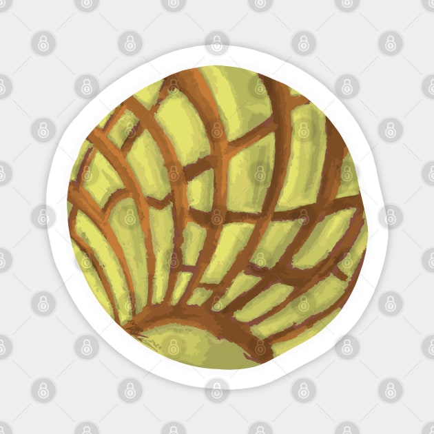 Yellow Concha - Pan Dulce Sweet Bread Magnet by That5280Lady