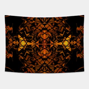 Carl Clarx Design . Brown in Cross X - Tapestry