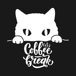 Coffee break cat T-Shirt