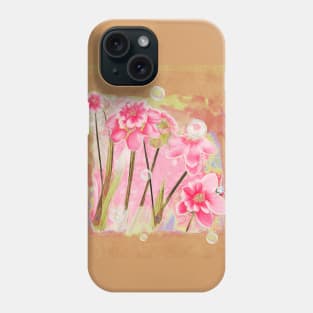 Flowers and Bubbles Phone Case