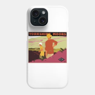 Vintage British Travel Poster: The Yorkshire Moors Phone Case