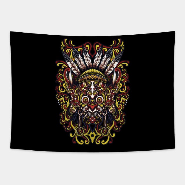 mask dayak Tapestry by bpkardijan