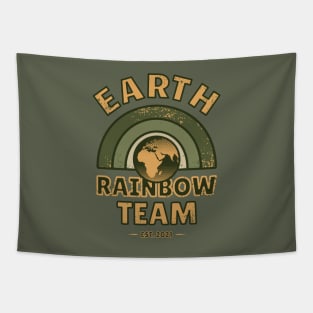 Earth Rainbow Team Tapestry