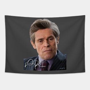 Willem Dafoe Signed Portrait Tapestry