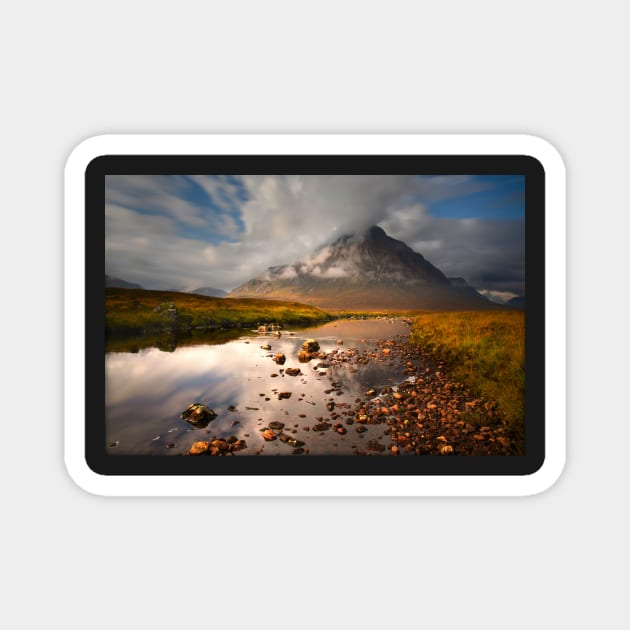 Cloud chasing, Buachaille Etive Mòr Magnet by chrisdrabble