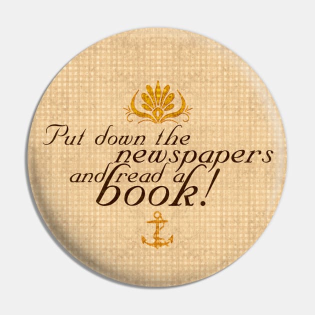 Read a book - Jack Rackham Pin by shippingdragons