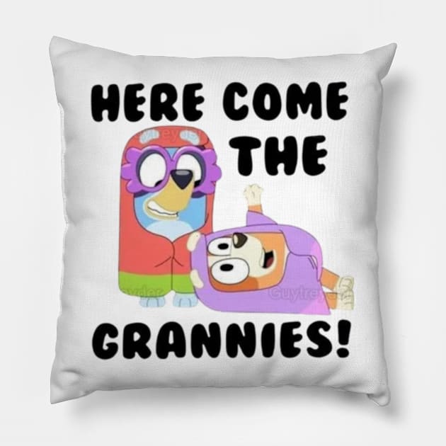 here come the grannies Pillow by GapiKenterKali