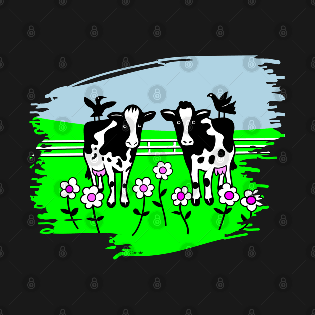 Cows Make Me Happy by Designs by Connie