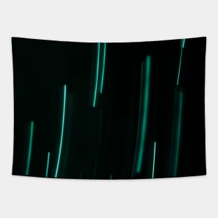 Teal turquoise blurred lights Tapestry