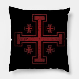 Kingdom of Jerusalem Cross Pillow