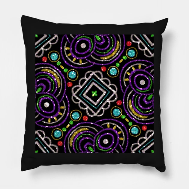 Faux Sparkly Pattern 2 Pillow by ArtbyLaVonne