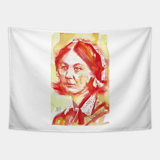 FLORENCE NIGHTINGALE watercolor portrait .1 Tapestry by lautir