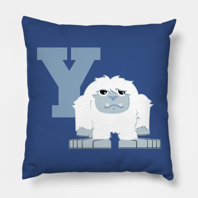 Y is for Yeti Pillow by Hedgie Designs