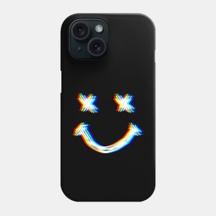 Smiley Face Glitch Phone Case