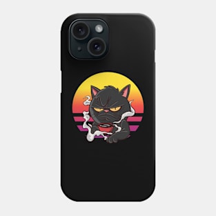 Retro Cat Coffee Phone Case