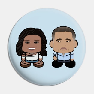 Mr. & Mrs. Obamabot POLITICO'BOT Toy Robot (Thumbs Up) Pin