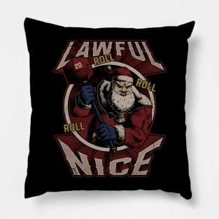 RPG - Christmas Santa Alignment - Lawful Nice Pillow