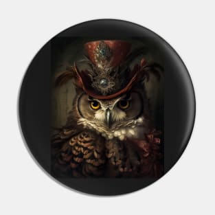 Victorian Owl Gentleman Pin