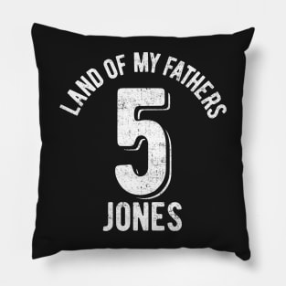 Land of my fathers vintage distressed - 5 Pillow