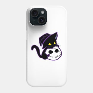 black cat and Pumpkin Phone Case