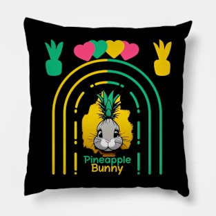 Cute pineapple bunny rabbit Pillow