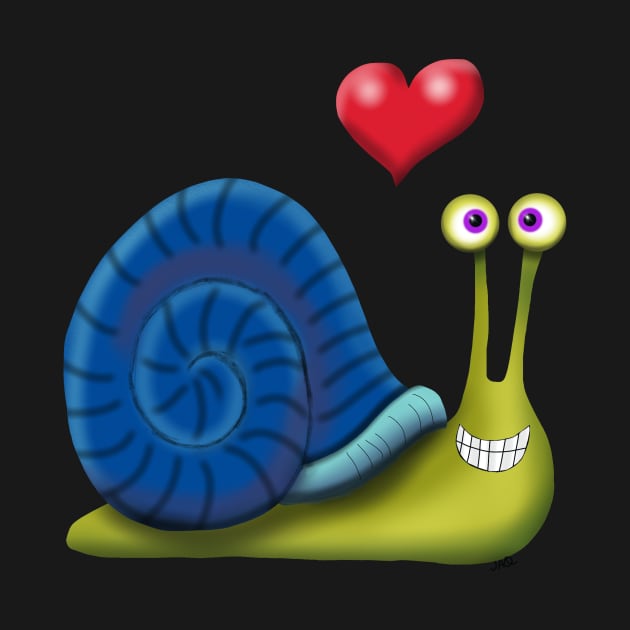 cute snail by wolfmanjaq