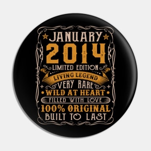 10 Year Old January 2014 Limited Edition 10th Birthday Pin