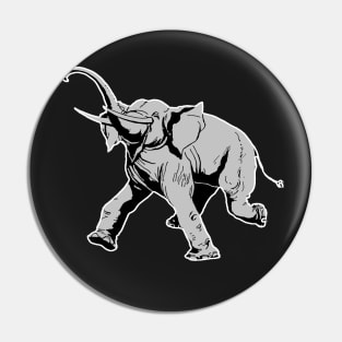 Elephant Charging - Animals of Nature Pin