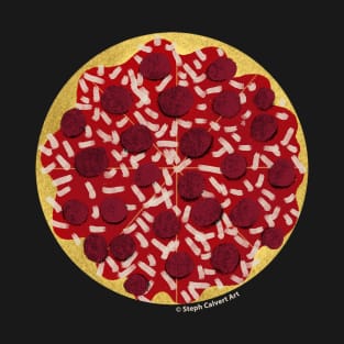 I Love Pizza - Pepperoni Pizza T-Shirt