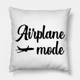 Airplane Mode World Traveler Funny Travel Pillow