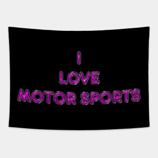 I Love Motor Sports - Pink Tapestry