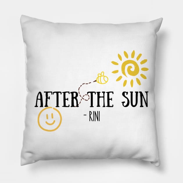 After the sun Pillow by The Bing Bong art