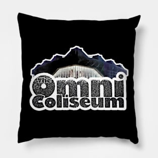 The Omni Coliseum in Atlanta - Oil Painting 1 Pillow