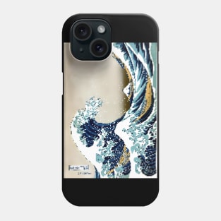 Great wave pixel Phone Case