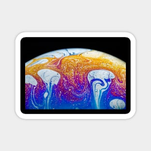 Soap Bubble Close Up Magnet