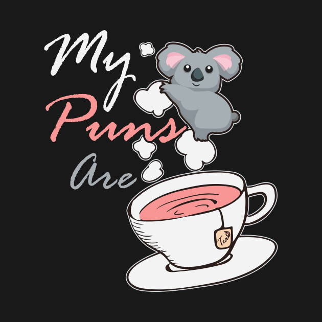 My puns are koala tea, cute animal pun by MarrinerAlex