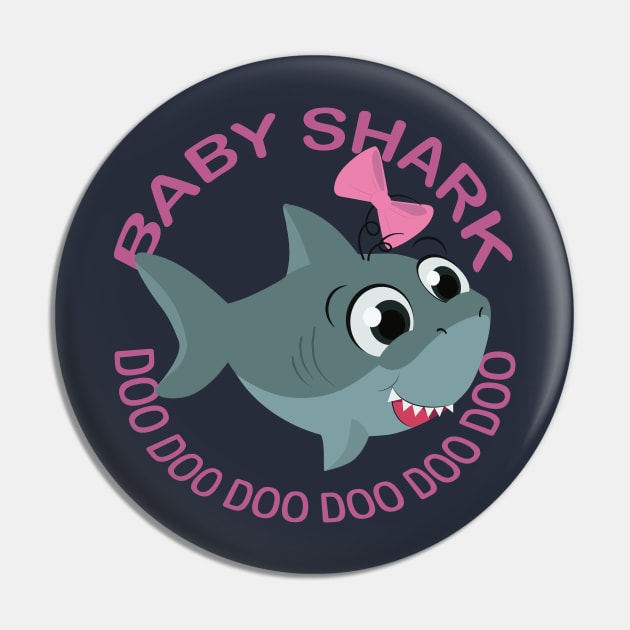 Baby Sharky Shark Pin by Nori