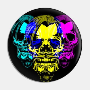 Tri-Portrait Skull - DS2 Pin