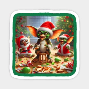 Gremlins Christmas party Magnet