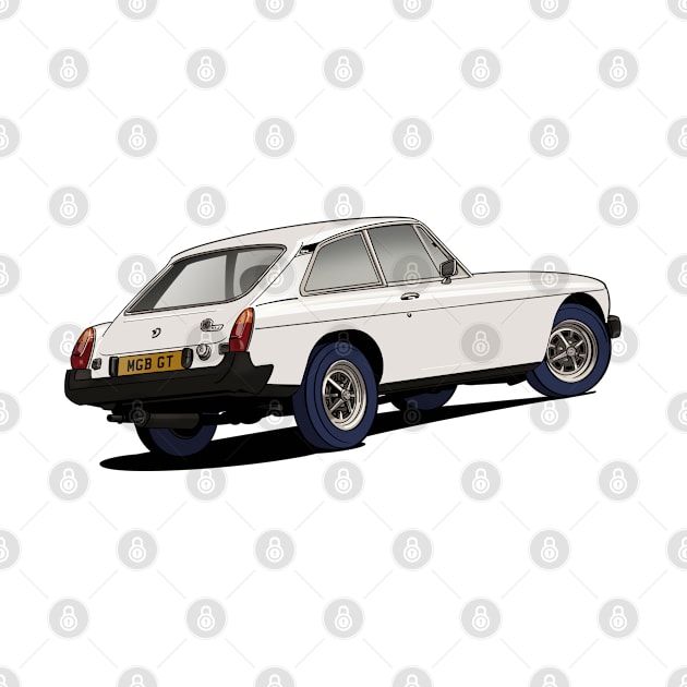 MGB GT Coupé in white by Webazoot