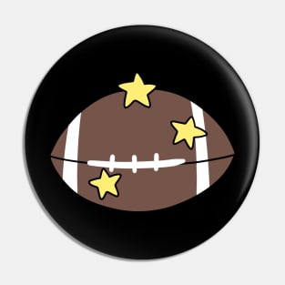 Starry Football Pin