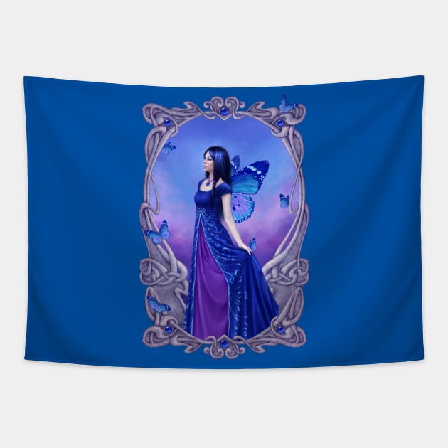 Sapphire Birthstone Fairy Tapestry by silverstars